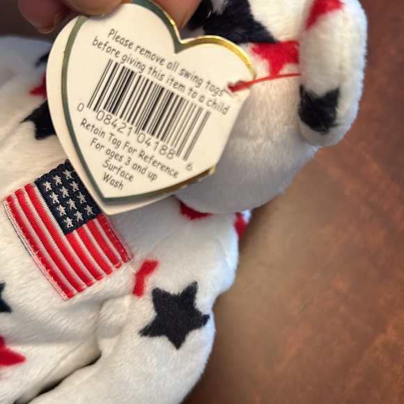 pristine “Glory” Beanie Baby July 4, 1997 birth date! - Picture 6 of 8